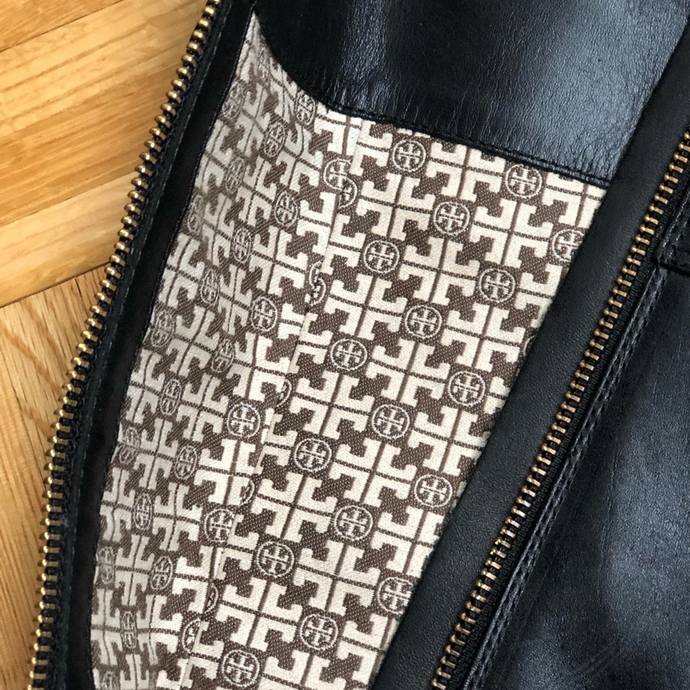 Tory Burch Black Heeled Boots - Picture 3 of 4